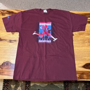 Vintage Y2K Deadstock Bloomsday Race Finisher Red T-Shirt 2002 - Men's Large